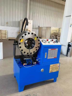Хорошая цена. 1-90 мм диапазон сжатия 220V / 240V / 380V / 415V 3KW / 4KW напряжение / мощность Гидравлическая шланговая сжатая машина с 2 свободными подпорками онлайн