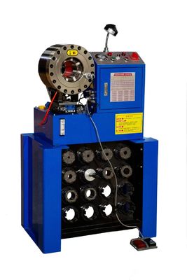 Машина для обжима шлангов из нержавеющей стали P38, оплеточный обжимной станок, высокая точность 1,5 и 2 дюйма, с подставкой и быстросменными инструментами для пресс-форм / Гидравлический пресс для шлангов