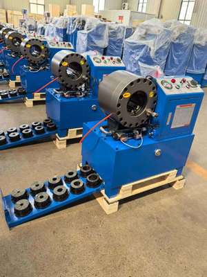 Хорошая цена. Машина для скрещивания шлангов DX68 с диапазоном скрещивания 6-51 мм, вместимостью 2 дюйма и 10 штанг онлайн