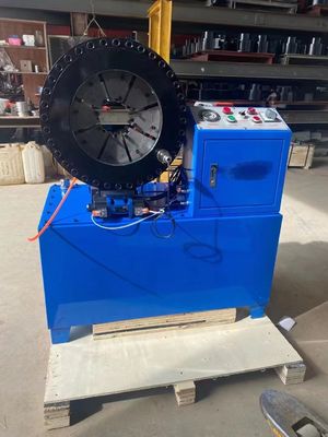 Хорошая цена. Новая модель давления 3kw 51mm машины шланга гидросистемы управлением кнопки гофрируя высокая онлайн
