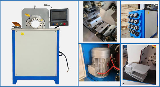 Хорошая цена. CE RoHS CBK-51B щипцов PLC отжимая машины 220V шланга 51mm онлайн