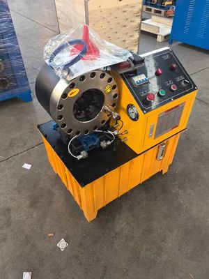 Желтый цвет DX68 Finn Power Hose Crimper 600T высокая точность с большой мощностью