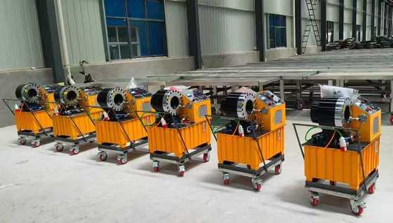 Хорошая цена. Гидравлический обжимной станок DX68 с диапазоном обжима 6-51 мм, способностью обжима шлангов до 2 дюймов и 10 матрицами для эффективного прессования шлангов онлайн