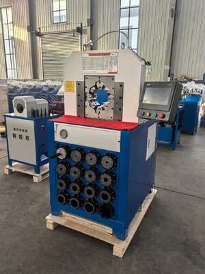 Хорошая цена. 3 дюйма 6-76 мм гидравлический шланг скремпинговый аппарат с 15 штанг и быстрой смены формы для эффективного сжатия шланга онлайн