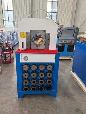 3-дюймовая электрическая машина для обжима гидравлических шлангов 220 В/380 В с усилием обжима 2800 кН, системой управления ПЛК/кнопкой и диапазоном обжима 6-76 мм