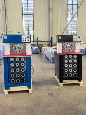 Хорошая цена. 3-дюймовая гидравлическая обжимная машина для шлангов с диапазоном обжима 6-76 мм, максимальным раскрытием 165 мм и 15 матрицами онлайн